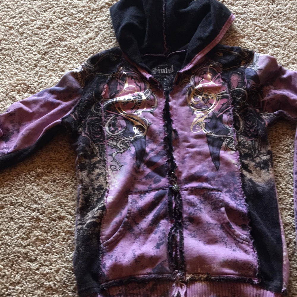Full zip hoodie.